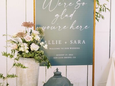 San Luis Obispo Wedding Sign